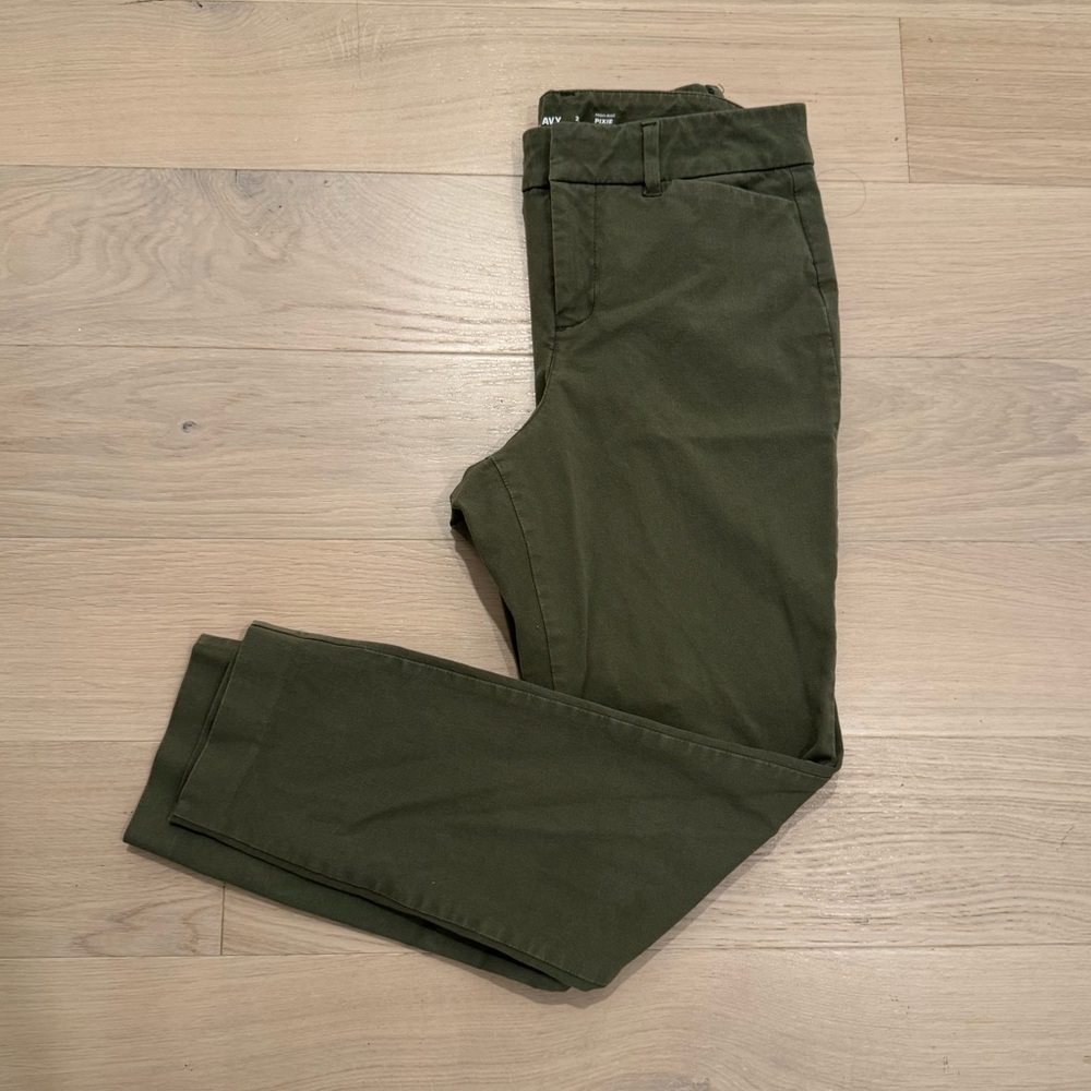 Old Navy Pixie Pant - olive green size 2